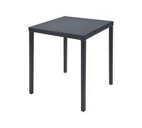 RD Italia Tavolo fisso impilabile DORIO con struttura e piano in acciaio da 80x80 cm