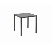 RD Italia Tavolo fisso impilabile DORIO EASY con struttura e piano in acciaio da 60x60 cm