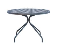 RD Italia Tavolo rotondo fisso ESTATE con struttura e piano in acciaio da Ø110 cm