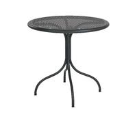 RD Italia Tavolo rotondo fisso smontabile BISTROT RETE con struttura e piano in acciaio da Ø80 cm