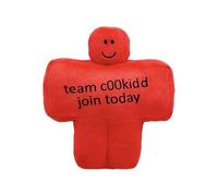 RDCIRP Peluche Forsaken c00kidd, peluche a forma di gioco dei cartoni animati, simpatico cuscino imbottito for appassionati di videogiochi, regalo for la casa.(rosso)