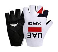 RDCYCLIST Guanti da ciclismo Half Finger Pro Team UAE per uomo e donna, allenamento in palestra traspirante, guanti da palestra per sollevamento pesi (XL)