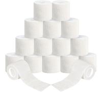 RDDAIPE 16 Rotoli Benda Elastica Autoadesiva, 5cmx4,5m Benda Autoadesiva,Nastro Crossfit Bendaggio Sportivo,Autoadesivo Benda Salvapelle Fasciature,per Mani,Piedi, Ginocchia,Sport,Gatti,Cani,Cavalli