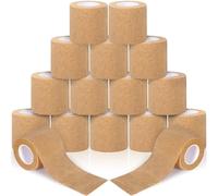 RDDAIPE 16 Rotoli Benda Elastica Autoadesiva,5cmx4,5m Benda Elastica Bendaggio, Benda Autoadesiva,Adesiva Coesiva Benda Tape Crossfit per Sportivo,Dita,Salvapelle, Piedi,Ginocchia,Gatti,Cani,Cavalli