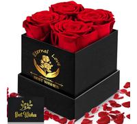 RDDAIPE Rosa Eterna Confezione Regalo,Rosa Stabilizzata Infinita,Rosa Eterna Stabilizzata Regalo per Donna, Mamma, Moglie,Fidanzata,per Compleanno,San Valentino,Festa della Mamma,Anniversario,Natale
