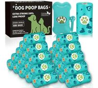 RDDAIPE Sacchetti Cane Cacca 520 Pezzi (26 Rotoli) con 1 Dispenser, Sacchetti per Cani, Sacchetti per Escrementi di Cane, Sacchetti Lgienici per Cani, Extra Spessi, Forti e Prova di Perdite