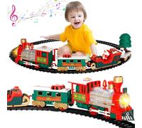 RDDAIPE Trenino Albero di Natale, Trenino Elettrico Natalizio, Trenino Natalizio con Suoni e Luci,Treno per Albero di Natale,per Decorazioni dell'albero di Natale, Un Regalo Giocattolo per I Bambini