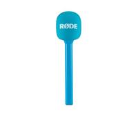 RØDE Interview GO Adattatore a Mano per Microfoni Wireless (Blu) | Adattatore portatile con parabrezza in schiuma per interviste, reporting sul campo e creazione di contenuti