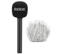 RØDE Interview GO - Adattatore manuale per microfono wireless GO + protezione antivento Keepdrum WSBW