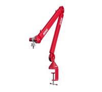 RØDE Microphones Braccio Professionale Premium per Studio PSA1+ (Rosso) | Dettagli chiave: braccio da studio con smorzamento a molla e gestione dei cavi (rosso)