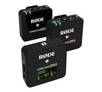 RØDE Microphones Sistema wireless a doppio canale Wireless Go II con microfoni incorporati, nero, Doppio trasmettitore