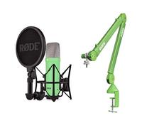 RØDE NT1 Signature Series Microfono a Condensatore + Braccio da Studio PSA1+ - Kit di Registrazione Professionale per Voce, Streaming e Podcast (Verde)