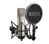 RØDE NT1A Microfono a Condensatore Cardioide a Grande Diaframma con Supporto Antivibrazione, Filtro Antipop e Cavo XLR per Produzione Musicale, Registrazione Vocale, Streaming e Podcasting