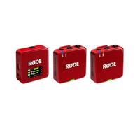 RØDE Wireless GO (Gen 3) - Microfono wireless compatto - Audio cristallino, registrazione a 32 bit float, controllo automatico del livello, per telefoni, fotocamere e computer (Rosso)