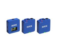 RØDE Wireless GO (Gen 3) - Microfono wireless compatto - Audio cristallino, registrazione a 32 bit float, controllo automatico del livello, per telefoni, fotocamere e computer (Blu cobalto)