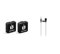 RØDE Wireless ME Sistema di Microfono Wireless Ultra-compatto con Microfoni Incorporati & Lavalier GO Microfono Lavalier/Lapello Professionale per Trasmissioni