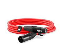RØDE XLR-3 Cavo XLR premium (3m, Rosso) | Cavo Canare con connettori Neutrik e lunghezza 10' per RODECaster Pro II, apparecchiature audio e microfoni