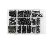 RDEQKIVZ Dadi Viti della Moto 195 Pz/Set Parti Generali Moto Parabrezza Parafanghi Viti Carenatura Bulloni Viti Kit Dado Clip Colorati Elementi di Fissaggio Viti Parti del Motociclo