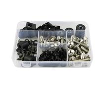 RDEQKIVZ Dadi Viti della Moto per CBR500R 2013 2014 2015 Copertura Moto Kit Completo Bulloni per Carenatura Completa Viti in Acciaio Clip per Carenatura Dadi Carena per Kit Assortimento di Bulloni
