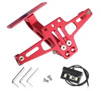 RDEQKIVZ Portatarga Moto Parafanghi in Alluminio per Kit Eliminator Supporto Universale per Targa per Moto CNC Supporto per Lampada Indicatore di Direzione Posteriore