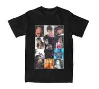 RDESEDRTRE Ayliva Cool Singer Pop Music T-Shirts Black S