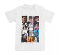 RDESEDRTRE Ayliva Cool Singer Pop Music T-Shirts White White S