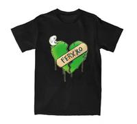 RDESEDRTRE Broken Heart Rapper Feid Music Album T Shirts Black M