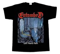 RDESEDRTRE Entombed Left Hand Path'90 Nihilist Short - Long T-Shirt Black M