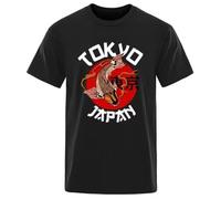 RDESEDRTRE Tokyo Koi Fish Mens T-Shirt Black 3XL