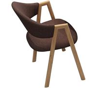 RDIAYDN Sedie da pranzo con gambe in metallo sedie da soggiorno, sgabello da computer schienale bar mensa ufficio bancone sedia da salotto poltrona da cucina (colore: grigio chiaro) (marrone)