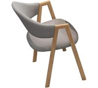 RDIAYDN Sedie da pranzo gambe in metallo sedie da soggiorno, sgabello da computer schienale bar mensa ufficio bancone sedia lounge poltrona da cucina (colore: grigio chiaro) (grigio chiaro)