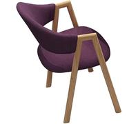 RDIAYDN Sedie da pranzo gambe in metallo sedie da soggiorno, sgabello da computer schienale bar mensa ufficio bancone sedia lounge poltrona da cucina (colore: grigio chiaro) (viola)