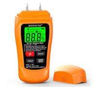 RDINSCOS Misuratore di umidità senza pin per pareti, non distruttivo, con display LCD, rilevatore di umidità per materiali da costruzione, pavimenti, legna da ardere, uso roulotte (MT-18)