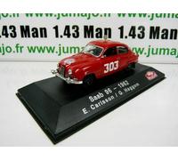 RDK27 1/43 IXO atlas MONTE CARLO scandinave : SAAB 96 1962 Carlsson / Haggom