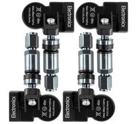 RDKS TPMS - 4 sensori di pressione pneumatici, sistema di controllo della pressione dei pneumatici, valvola in metallo, per 124 spider, colore: Grigio scuro