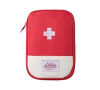 RDNKVB 1 mini borsa per il primo soccorso vuota, portatile, adatta per primo soccorso, borsa di emergenza, campeggio, escursionismo, attività all'aperto (rosso)