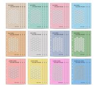 RDNKVB 48er Set Spar Challenge Budget Planner Italiano, Risparmio Soldi, Agenda 52 Giorni, 100 Giorni, 1€, 2€, 5€, 10€, 15€, 20€, 25€, 30€, 50€, Kleingeld