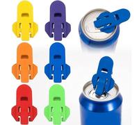 RDNKVB 6 Pezzi Tappi per Lattine Coperchi di Lattine di Birra Coperchio della Lattina per Bibite,Anticenere e a Prova di Insetti, Riutilizzabile, Adatto per Cola, Birra, Bibite