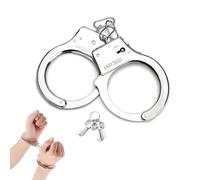RDNKVB Manette della Polizia Giocattolo Adatte a Bambini in Metallo per Feste di Ruolo con Chiavi Giochi per Sicurezza Regalo Cosplay