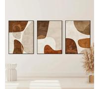 RDRDtbtr astratto beige tear geografia texture Parete arte poster stampe minimalismo tela olio Moderni Quadro soggiorno camera casa Decorazioni 40x60cmx3 senza cornice