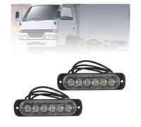 Rdtnvc 2 Luci Fendinebbia A LED 12 V-24 V Luci Lavoro Inondazione Esterne Auto Fuoristrada Coda Posteriori SMD Bianche A 6 Principale Fari Faro