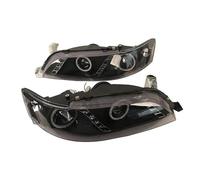 Rdtnvc 2 Pezzi Fari Auto Per Toyota Per MARK GX90 JZX90 LX90 1992-1996 Fari A LED Luci Diurne Integrate Nere Principale Fari Faro