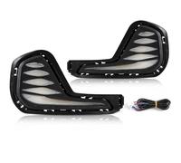 Rdtnvc 2 Pezzi Per Chevrolet Per Cavalier 2019 2020 2021 2022 Luci Diurne A LED DRL Fendinebbia A LED Indicatori Di Direzione Gialli Dinamici Per Auto 12V Principale Fari Faro(3 Colors C)