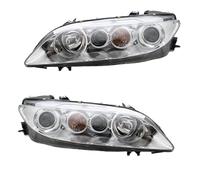Rdtnvc 2 Pezzi Una Coppia Fari Anteriori Per Mazda 6 Per Mazda6 2003-2006 2007 2008 2009 2010 2011 2012 2013 2014 2015 Gruppo Ottico Anteriore Paraurti Principale Fari Faro(2pcs white)