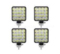 Rdtnvc 4 Pezzi 12V Per Jeep Per Camion 4X4 Barra Luminosa A LED 48W Per Mini Luce Lavoro Faretto Fuoristrada Auto SUV ATV Barra Fari Principale Fari Faro