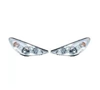 Rdtnvc Coppia Di Fari Anteriori Per Peugeot 207 2009 2010 2011 2012 2013 9680131780 Nero Bianco Principale Fari Faro(Bianco)