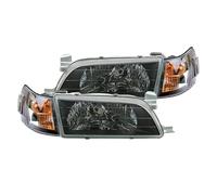 Rdtnvc Coppia Fari Anteriori Indicatori Direzione Luci Posizione Anteriori Auto Lenti Nere Lampada Segnalazione Per Toyota Per Corolla AE100 E100 AE101 92-95 Principale Fari Faro