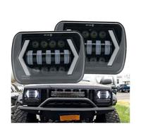 Rdtnvc Faro Anteriore A LED Impermeabile 7x6 5X7 Con Fascio Luminoso Alto E Basso DRL Per Jeep Per Wrangler YJ Per Cherokee XJ Per Comanche Auto MJ Principale Fari Faro(2 pezzi)