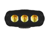 Rdtnvc Faro Lampadina Per Faretti A LED Con Lente A 2/3/4 Chip Per Moto, Fari, Luci Di Guida, Lampadine Aggiuntive Per Moto, SUV E ATV. Fari Anteriori(1pcs 3LED 2lines)