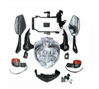 Rdtnvc Faro Per FZ6 Per FZ6S Per FZ6N Per FZ6 NS 2007 2008 2009 2010 2010 Set Fari Motocicletta Gruppo Fari Anteriori Specchietto Retrovisore Indicatore Direzione Fari Anteriori